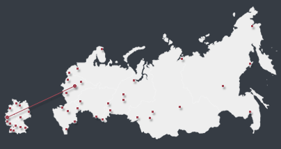 Karte Russland - Deuschland